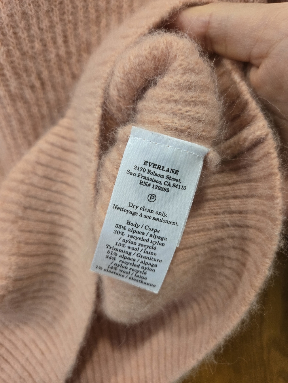 NWOT Everlane Cocoon Crew Alpaca Sweater - Dusty Rose Sz XS - Picture 10 of 13